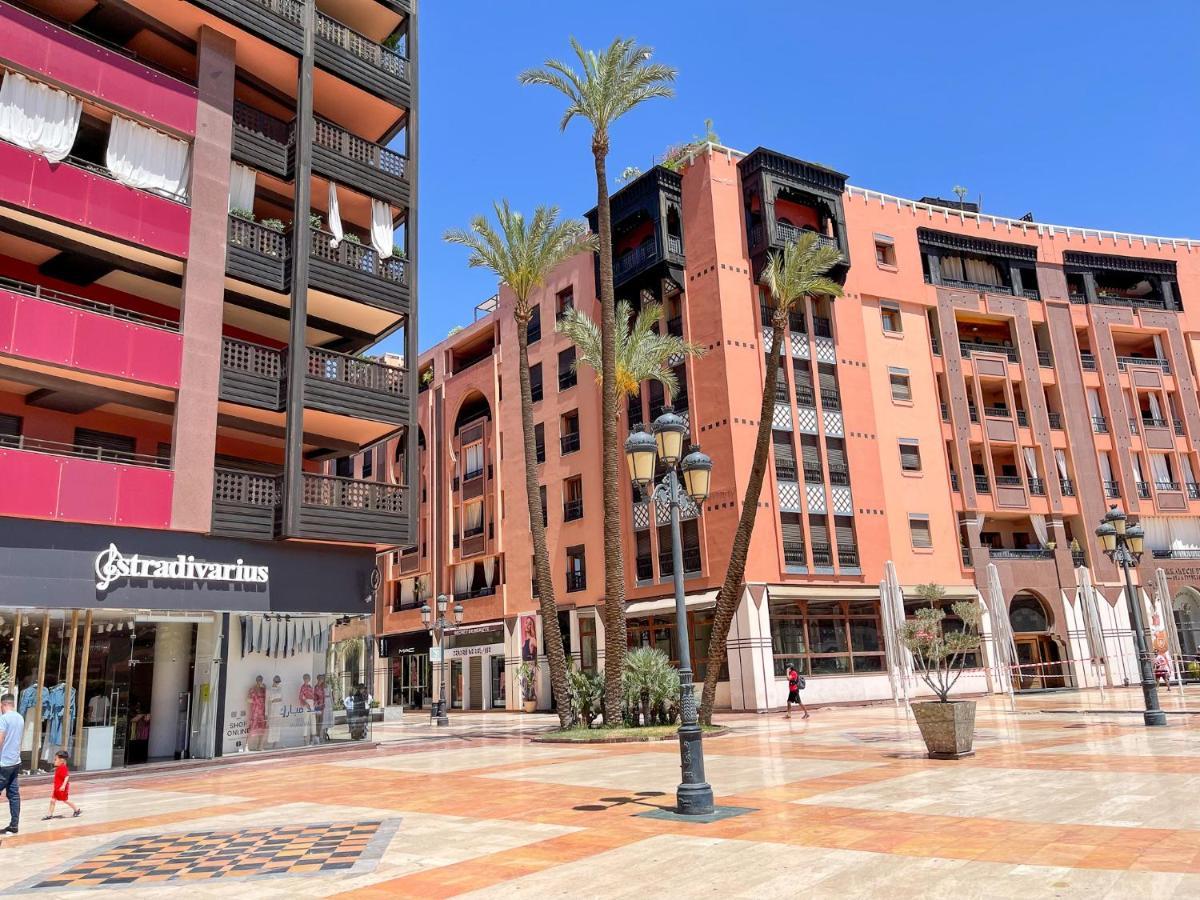 Appartement Haut Standing Gueliz Plaza Avec Vue Marrakesh Eksteriør bilde