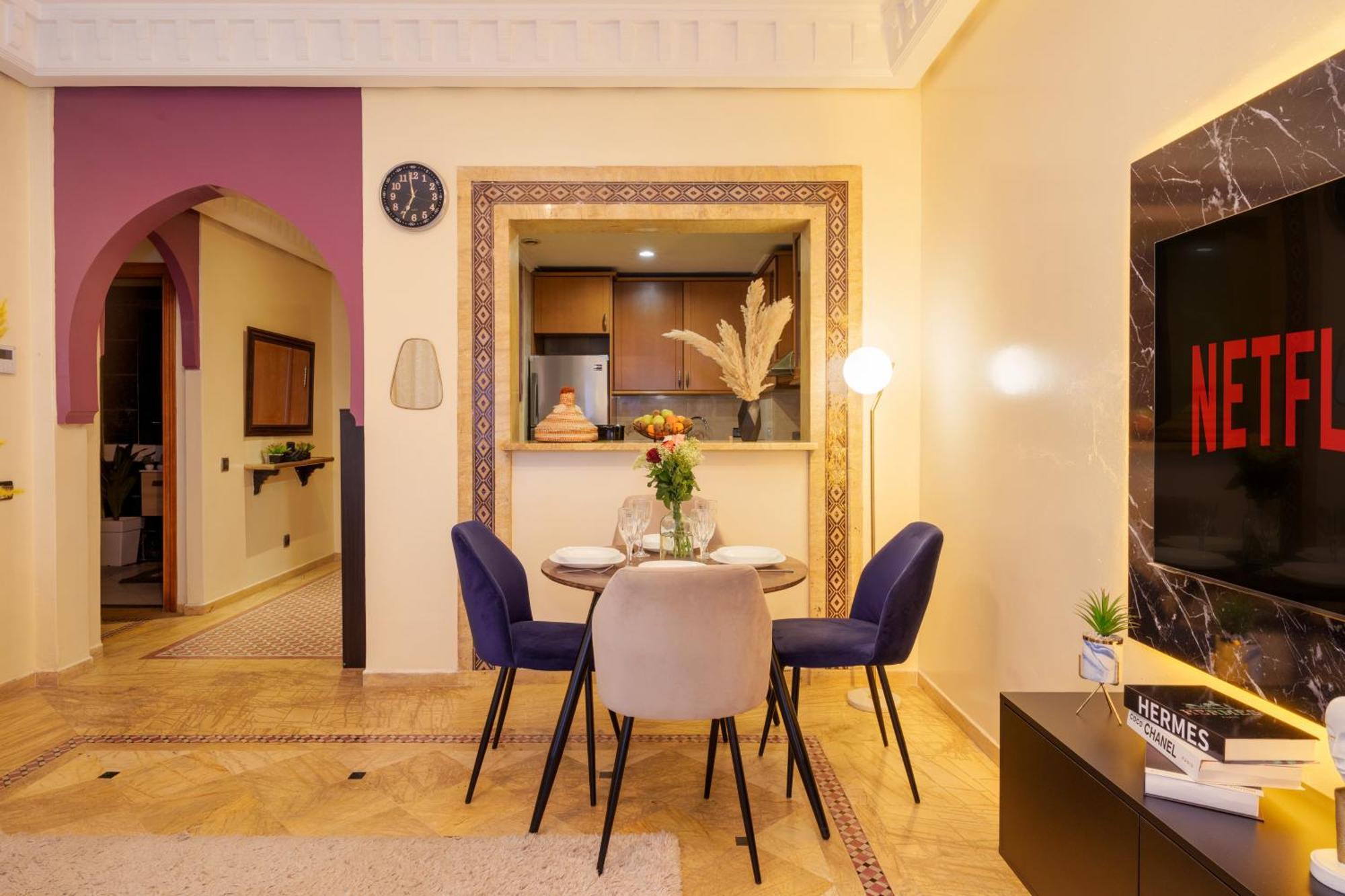Appartement Haut Standing Gueliz Plaza Avec Vue Marrakesh Eksteriør bilde