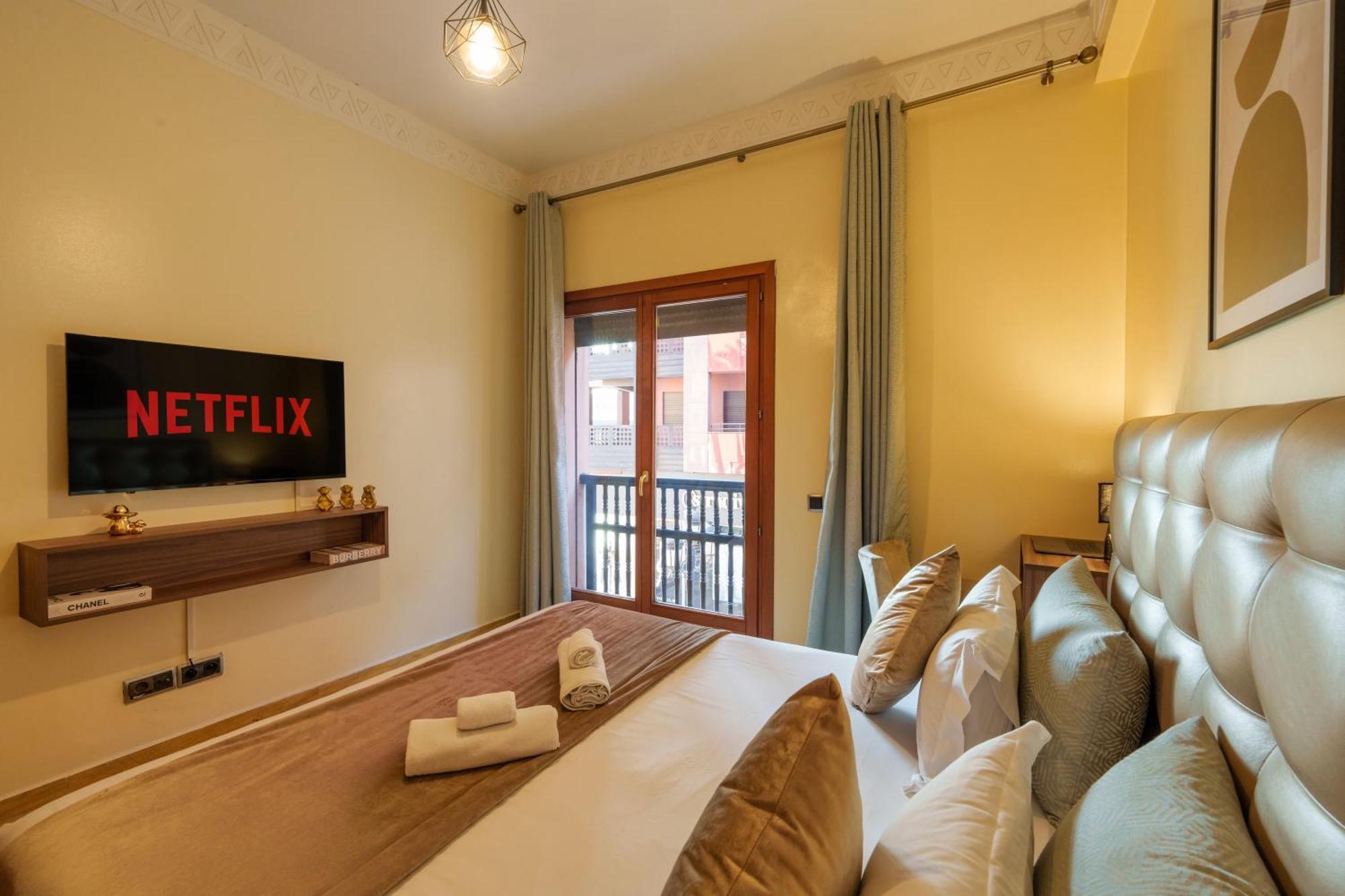Appartement Haut Standing Gueliz Plaza Avec Vue Marrakesh Eksteriør bilde