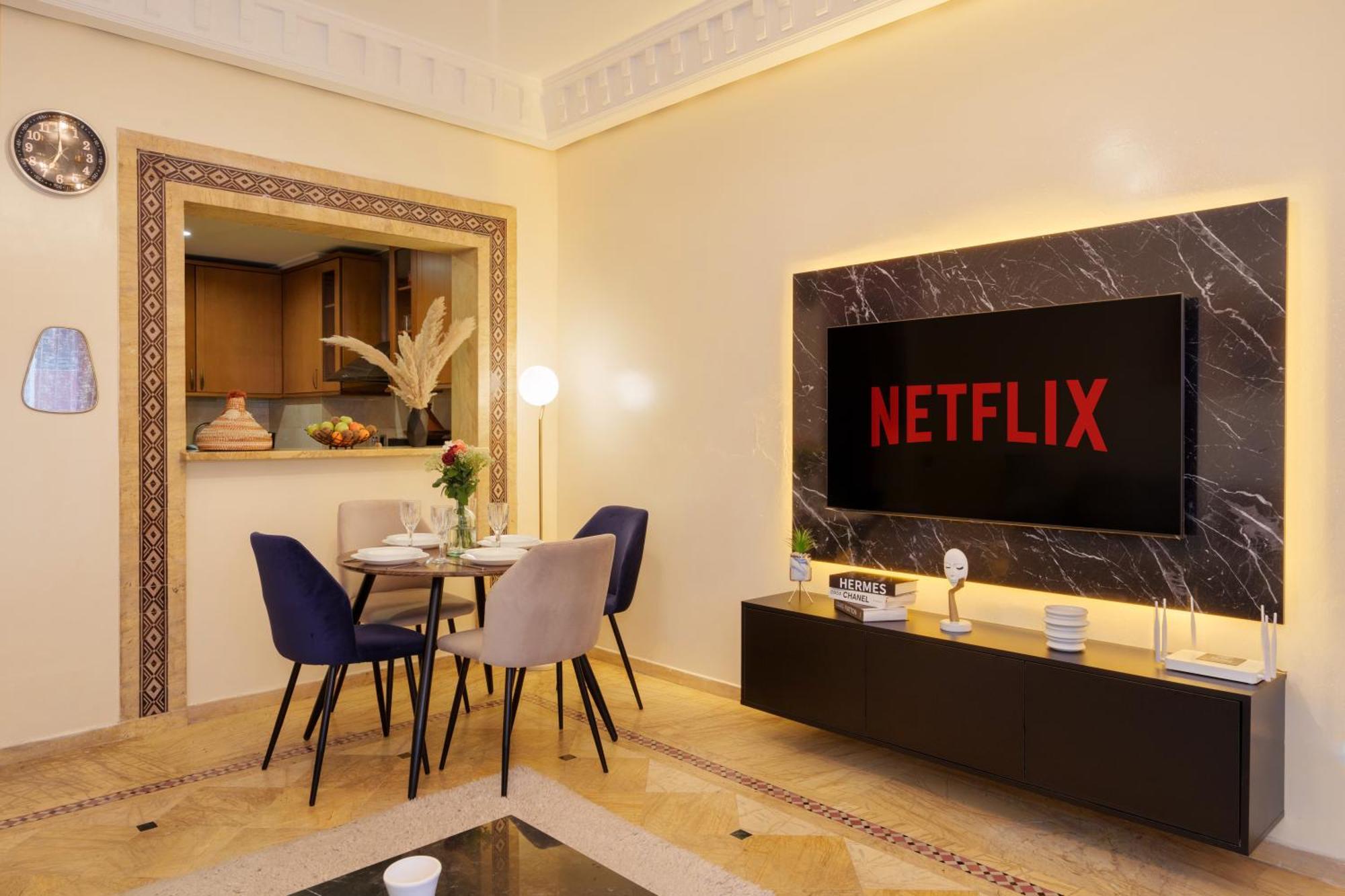 Appartement Haut Standing Gueliz Plaza Avec Vue Marrakesh Eksteriør bilde