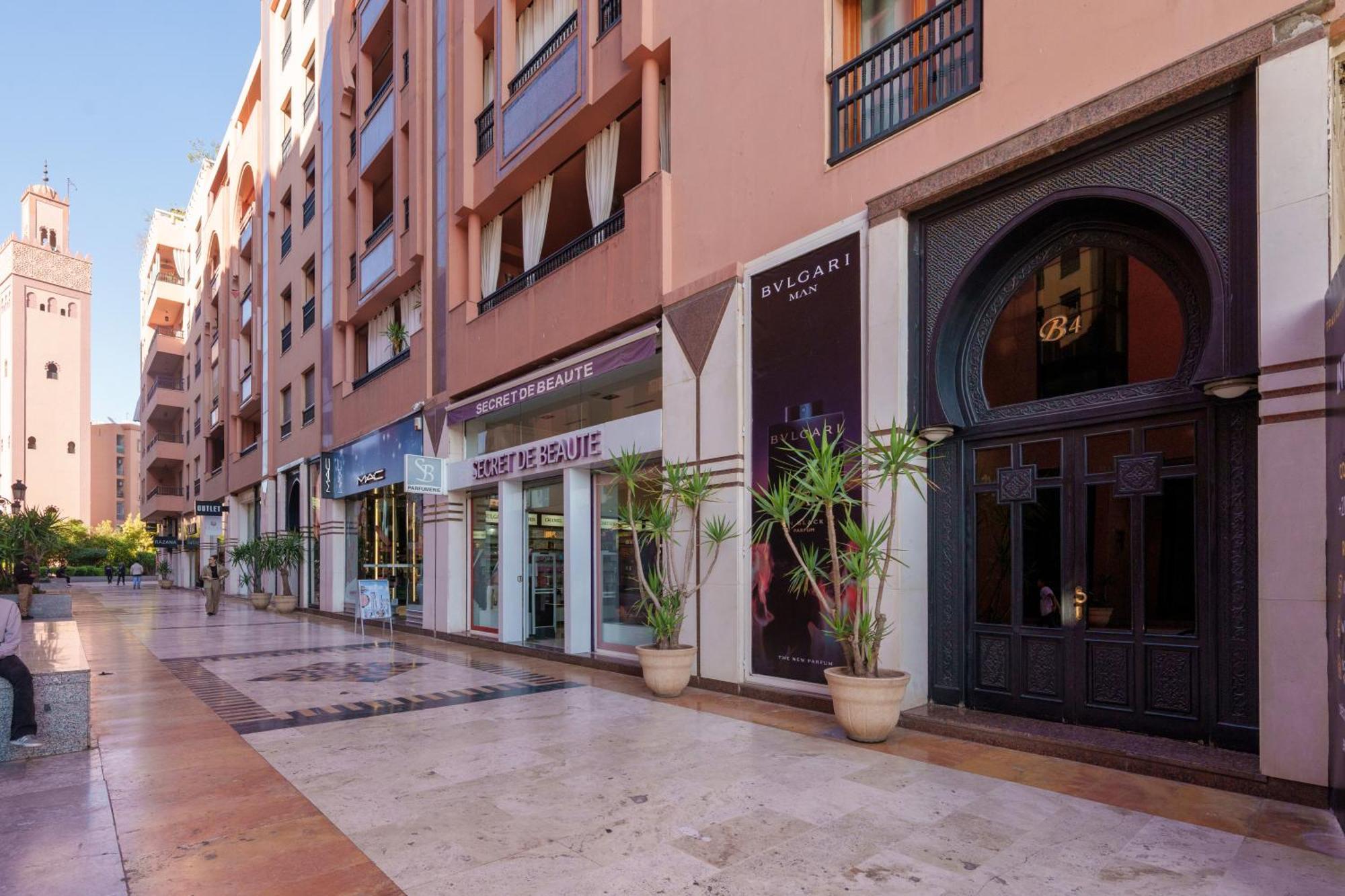 Appartement Haut Standing Gueliz Plaza Avec Vue Marrakesh Eksteriør bilde